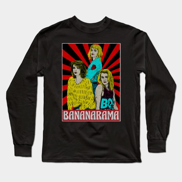 Bananaram 80s Pop Art Fan Art Long Sleeve T-Shirt by Motor Lipat